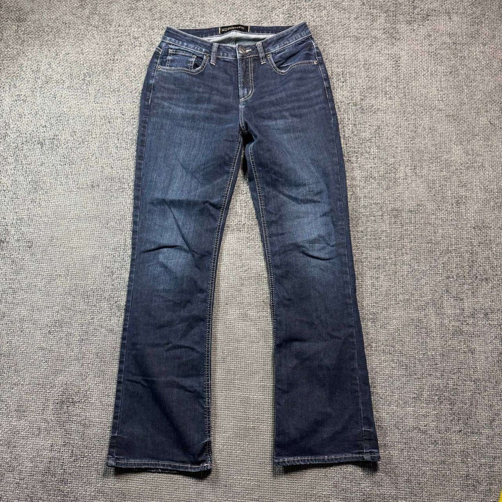 Silver Jeans Authentic Curvy High Bootcut Womens 8x30 Dark Wash Indigo Denim